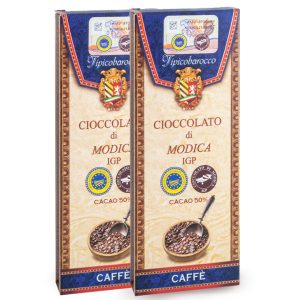 Siciliaanse chocolade uit Modica met koffie