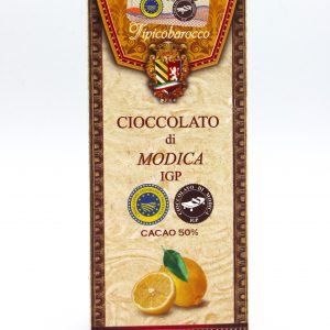 Modica chocoladereep met citroen 100 gram