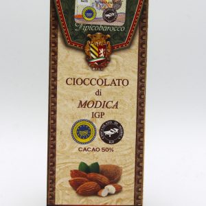 Modica chocoladereep met amandel 100 gram