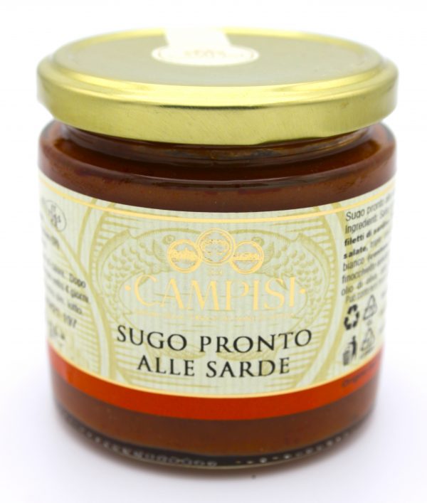 Kant en klare pastasaus van sardientjes inhoud 220 gram