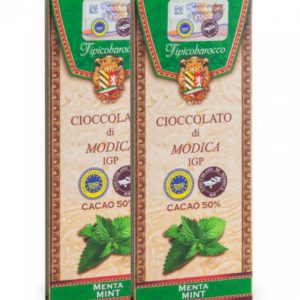 Siciliaanse chocolade uit Modica met munt