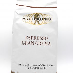 Miscela d'Oro Gran Crema espressobonen in een zak van 1000 gram