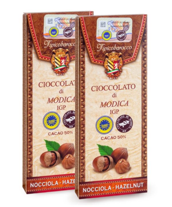 Siciliaanse chocolade uit Modica met hazelnoot