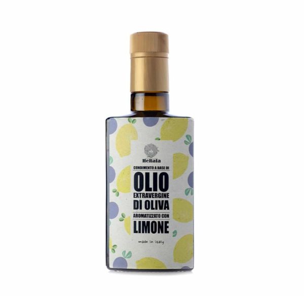 Extra vergine olijfolie met citroen, inhoud fles 250ml