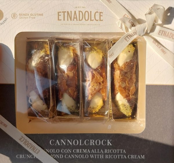 cannoli crocante gevuld met ricottacreme in luxe geschenkverpakking