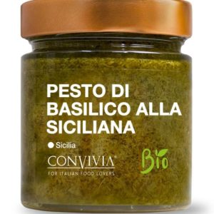 Biologische siciliaanse basilicumpesto