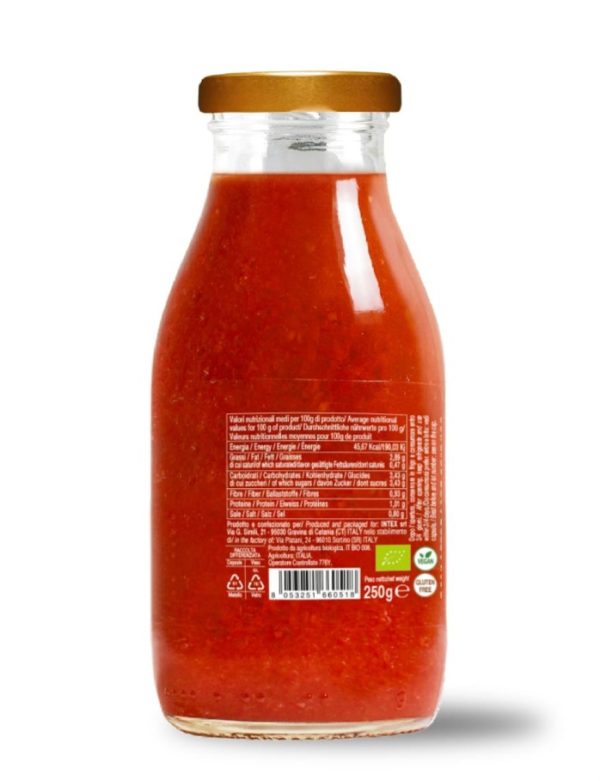 biologische siciliaanse kant en klare saus van cherrytomaten 250 ml