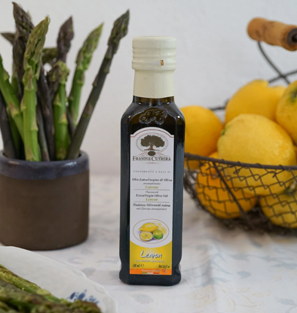 Extra vergine olijfolie van Sicilië met Siciliaanse citroen