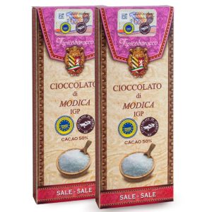 Siciliaanse chocolade uit Modica met zeezout
