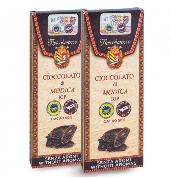 Siciliaanse chocolade uit Modica zonder toegevoegde aroma's