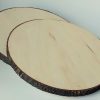 Houtendecoratie boomschijf, rond 25 cm en 2 cm dik
