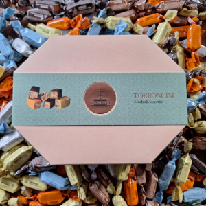 Siciliaanse Torroncini (zachte nougat) in luxe geschenkverpakking van 400 gram