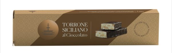 Fiasconaro Siciliaanse luxe zachte nougat met chocolade omhuld reep 150 gram