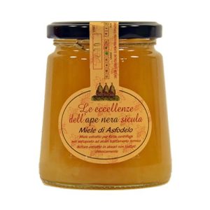 Siciliaanse asfodel honing van de zwarte bij