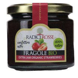 Siciliaanse biologische aardbeienjam 240 gram