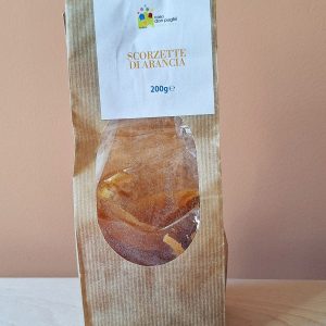 Casa-Don-Puglisi-bucce-di-arancia-candite gekonfijte Siciliaanse sinaasappelschillen 200 gram