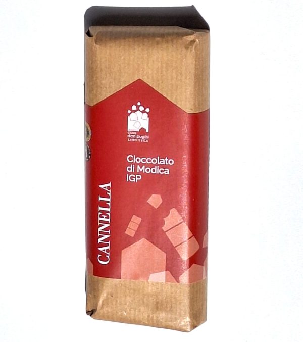 Casa-Don-Puglisi-cioccolato-di-Modica-IGP-cannella Siciliaanse reep Modica chocolade met kaneel