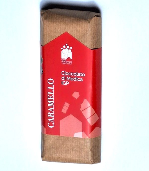 Casa-Don-Puglisi-cioccolato-di-Modica-IGP-caramello Siciliaanse Modica chocolade met karamel