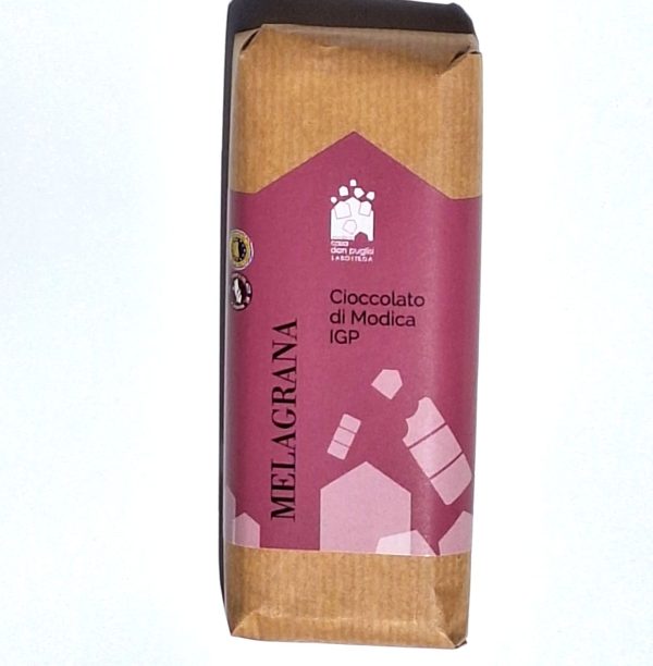 Casa-Don-Puglisi-cioccolato-di-Modica-IGP-melagrana Siciliaanse Modica chocolade met granaatappel