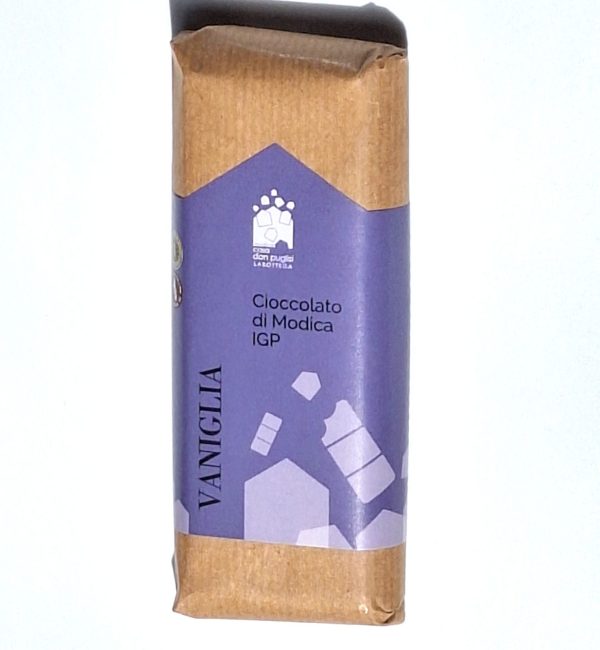 Casa-Don-Puglisi-cioccolato-di-Modica-IGP-vaniglia Siciliaanse Modica chocolade met vanille