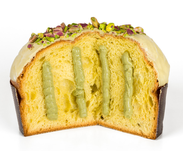 Fratelli Sicilia binnenkant panettone pastacchio