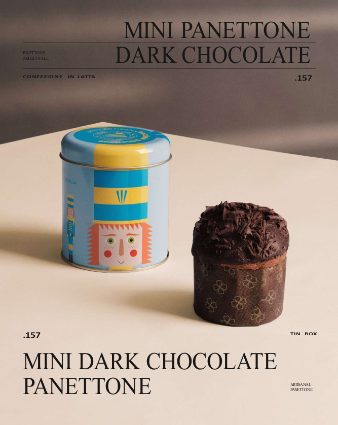 Fratelli Sicilia, mini panettone chocolade met blik