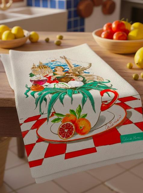 theedoek Catania op Tafel