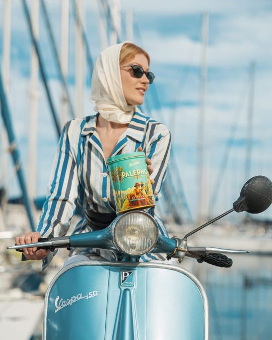 Morettino koffie Palermo op vespa